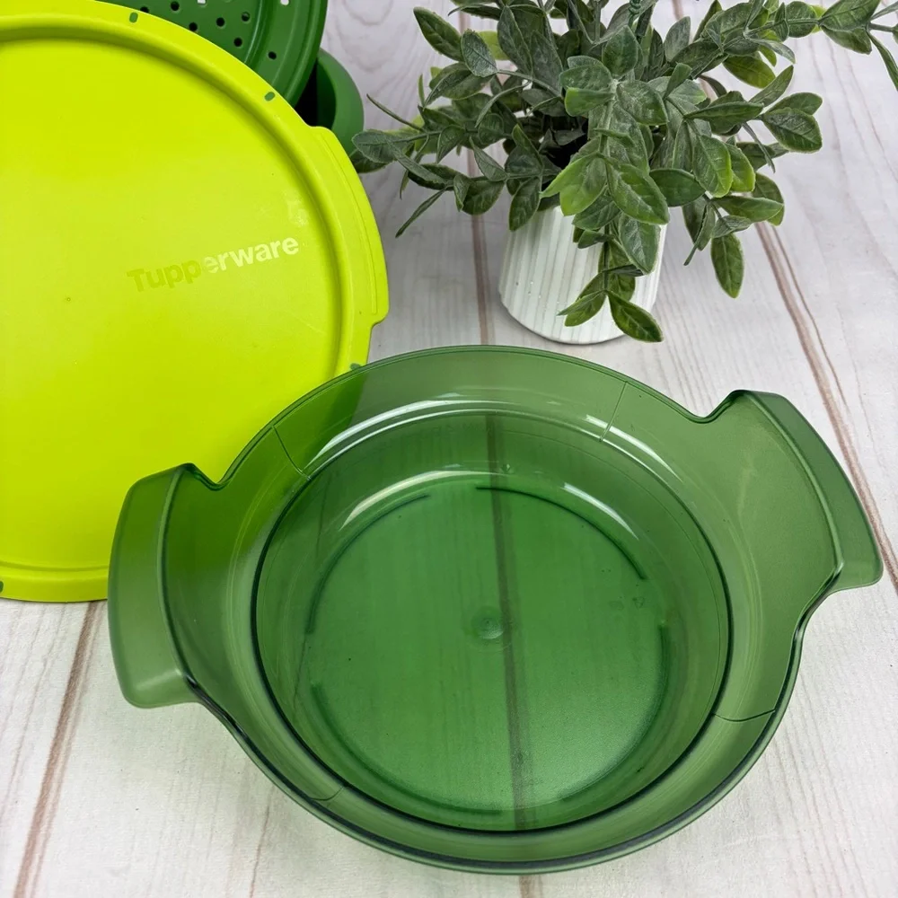 TUPPERWARE Smart Steamer 4-Piece Set - Green